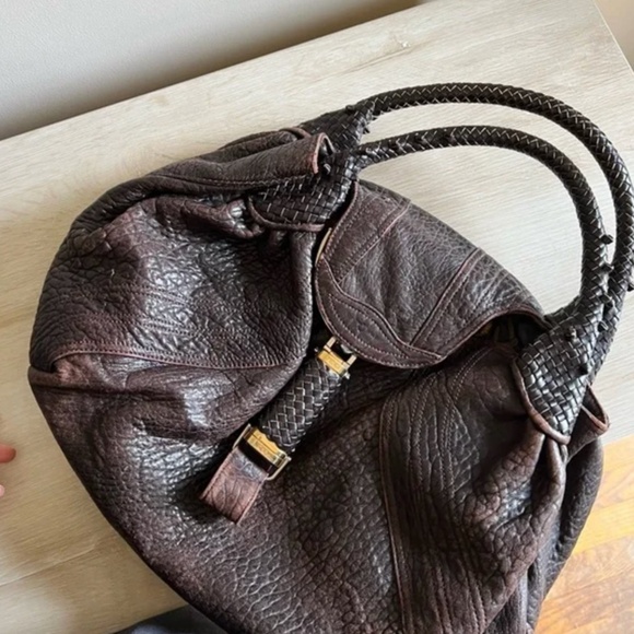 Fendi Handbags - fendi leather brown shoulder bag